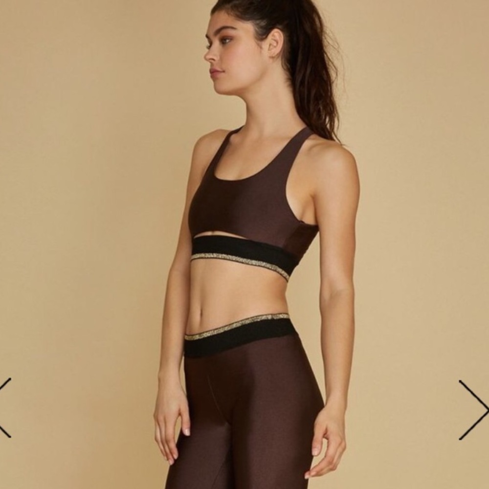NWOT Small KORAL Spring Sprint Sports Bra metallic